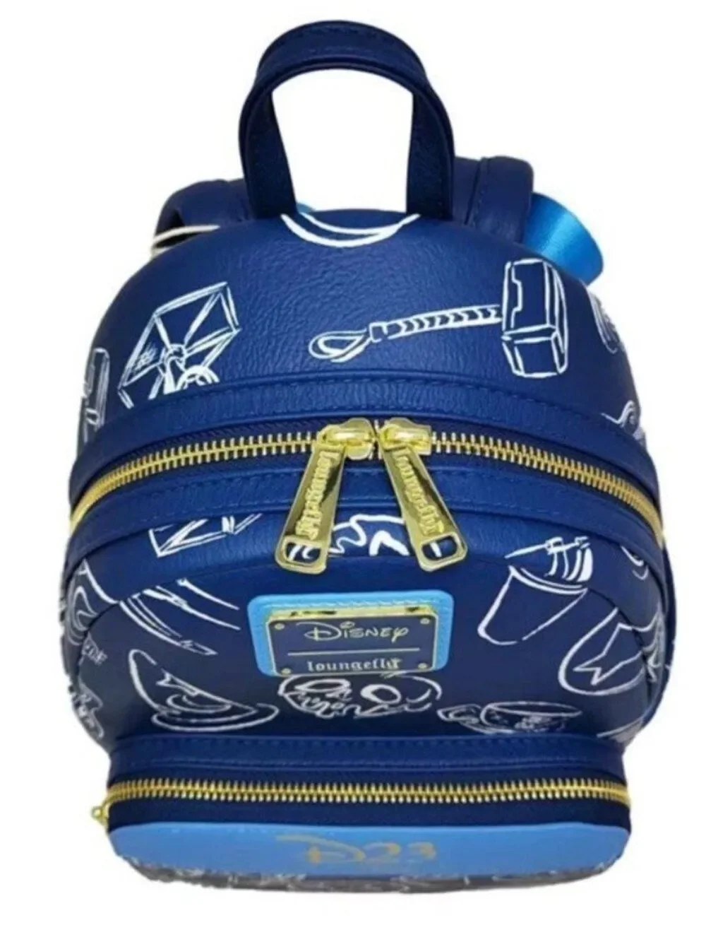 Disney Employee Center DEC D23 Gold Member Exclusive Loungefly Mini Backpack NWT